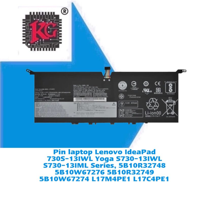 Thay Pin Laptop Lenovo IdeaPad 730S-13IWL Yoga S730-13IWL S730-13IML Series, 5B10R32748 5B10W67276 5B10R32749 5B10W67274 L17M4PE1 L17C4PE1 5 Thay Pin Laptop Lenovo IdeaPad 730S-13IWL Yoga S730-13IWL S730-13IML Series, 5B10R32748 5B10W67276 5B10R32749 5B10W67274 L17M4PE1 L17C4PE1