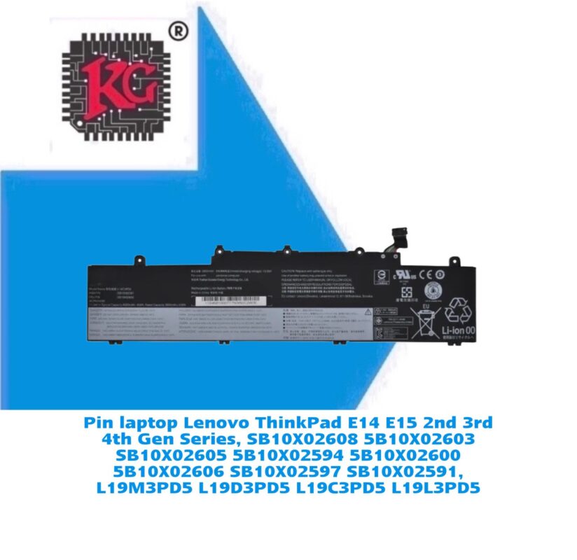 Thay Pin Laptop Lenovo ThinkPad E14 E15 2nd 3rd 4th Gen Series, SB10X02608 5B10X02603 SB10X02605 5B10X02594 5B10X02600 5B10X02606 SB10X02597 SB10X02591, L19M3PD5 L19D3PD5 L19C3PD5 L19L3PD5 5 Thay Pin Laptop Lenovo ThinkPad E14 E15 2nd 3rd 4th Gen Series, SB10X02608 5B10X02603 SB10X02605 5B10X02594 5B10X02600 5B10X02606 SB10X02597 SB10X02591, L19M3PD5 L19D3PD5 L19C3PD5 L19L3PD5