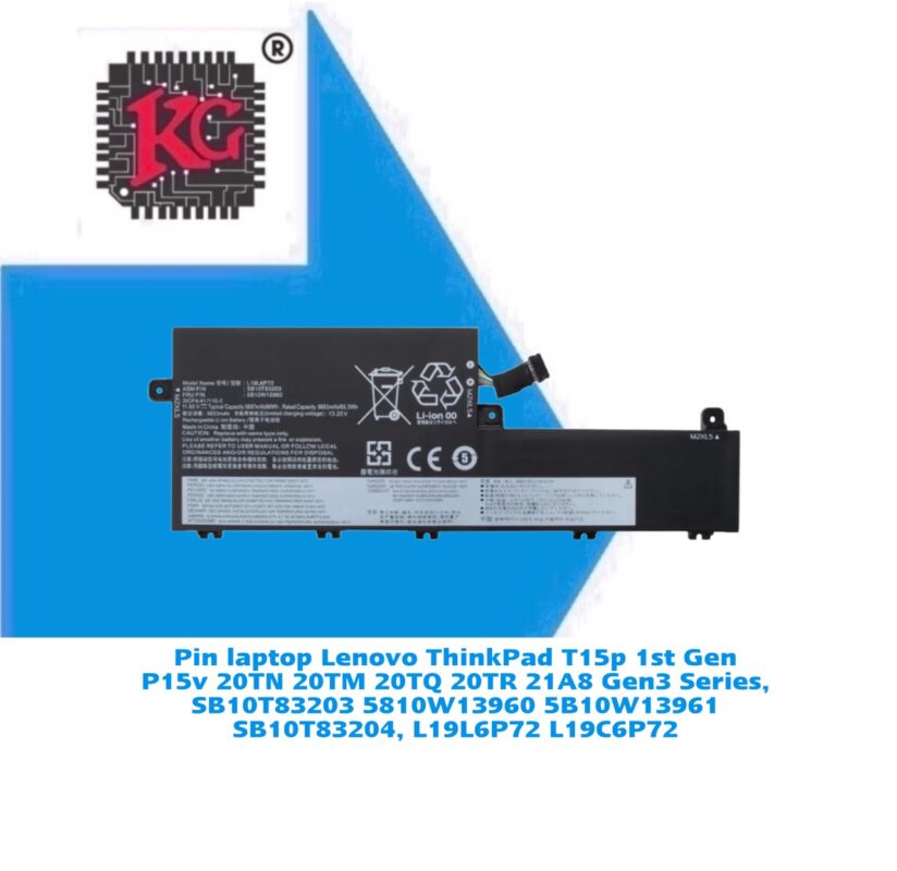 Thay Pin Laptop Lenovo ThinkPad T15p 1st Gen P15v 20TN 20TM 20TQ 5 Thay Pin Laptop Lenovo ThinkPad T15p 1st Gen P15v 20TN 20TM 20TQ 20TR 21A8 Gen3 Series, SB10T83203 5810W13960 5B10W13961 SB10T83204, L19L6P72 L19C6P72