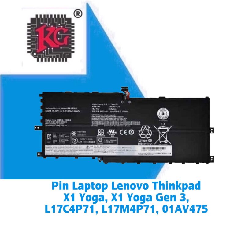 Thay Pin Laptop Lenovo Thinkpad X1 Yoga, X1 Yoga Gen 3, L17C4P71, L17M4P71, 01AV475 5 Thay Pin Laptop Lenovo Thinkpad X1 Yoga, X1 Yoga Gen 3, L17C4P71, L17M4P71, 01AV475