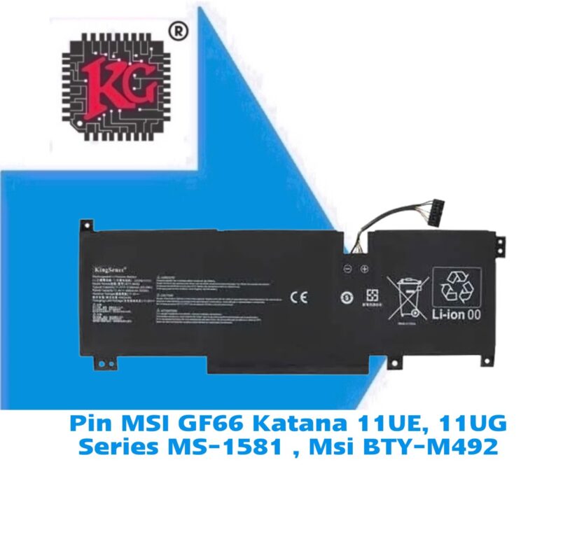 Thay Pin Laptop MSI GF66 Katana 11UE, 11UG Series MS-1581 5 Thay Pin Laptop MSI GF66 Katana 11UE, 11UG Series MS-1581 , Msi BTY-M492